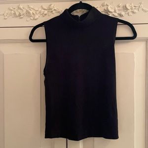 Alice + Olivia Stretchy Sleeveless Mock Neck Top